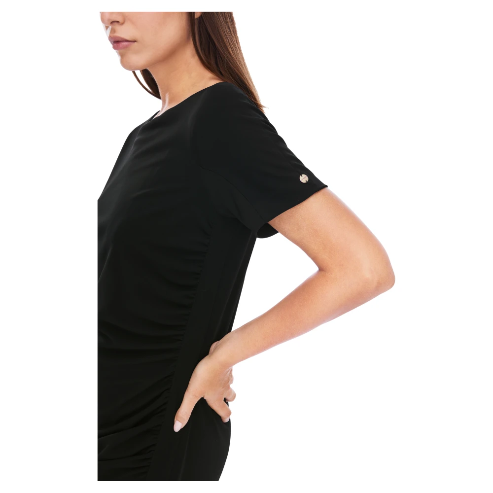 Marc Cain Wikkeljurk met Figuurvolgende Silhouet Black Dames