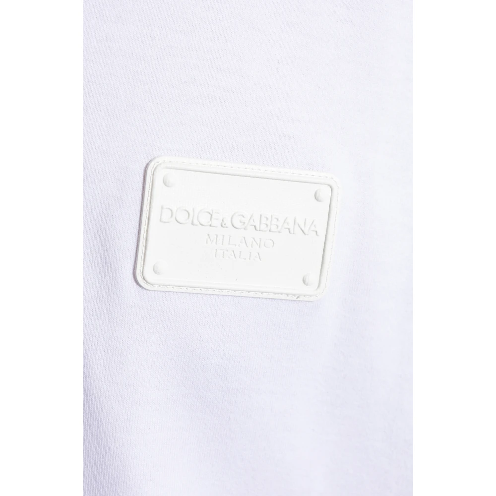 Dolce & Gabbana T-shirt met ronde hals White Heren