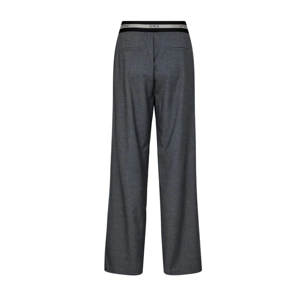 Co'Couture Elegante wijde broek Gray Dames