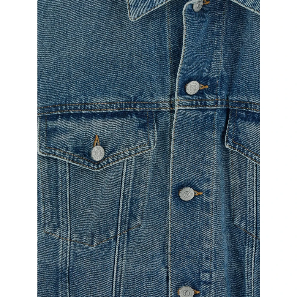 MM6 Maison Margiela Katoenen Denim Jack Blue Heren
