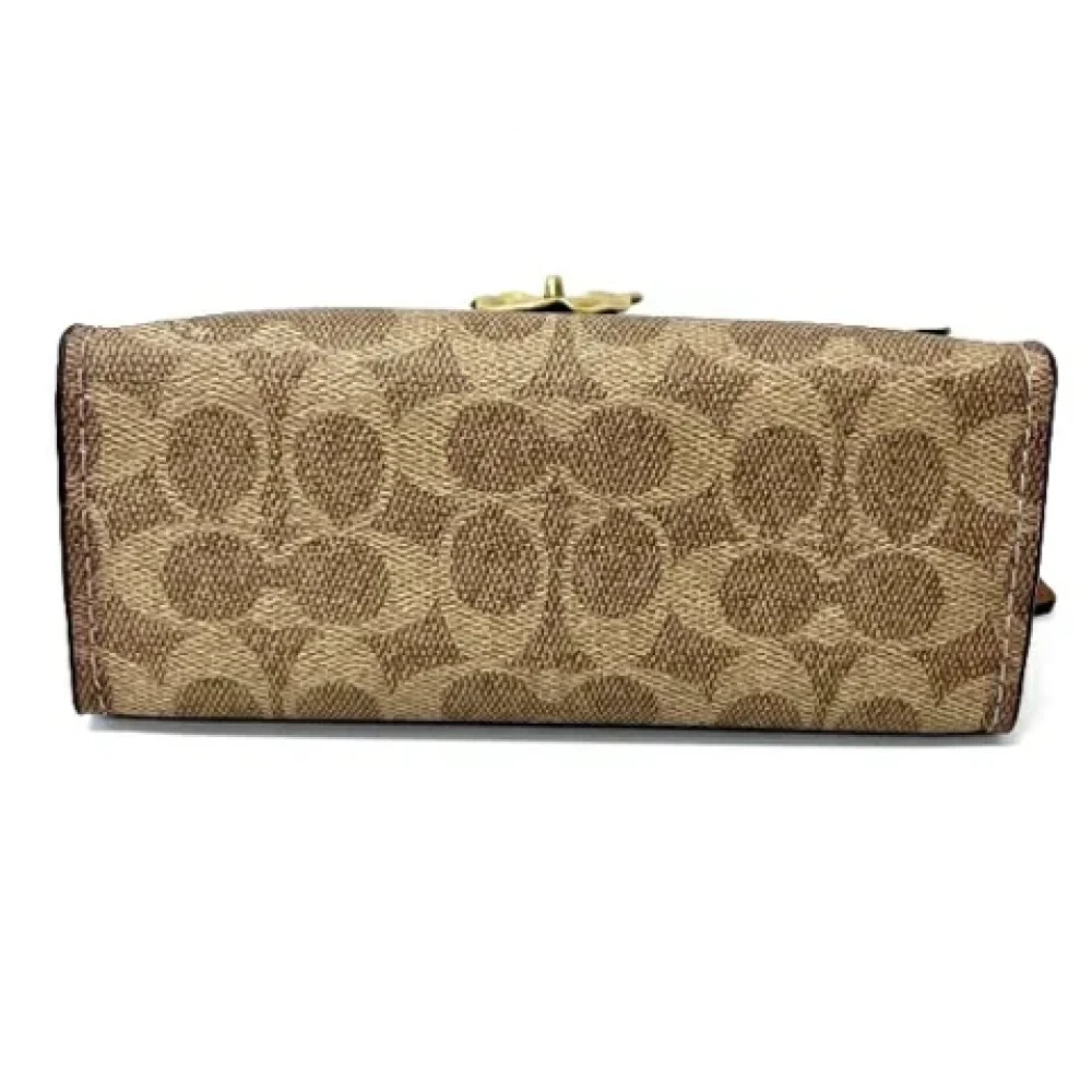 Coach Pre-owned Fabric shoulder-bags Brown Dames