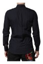 chemise-en-coton-bleu-fonce