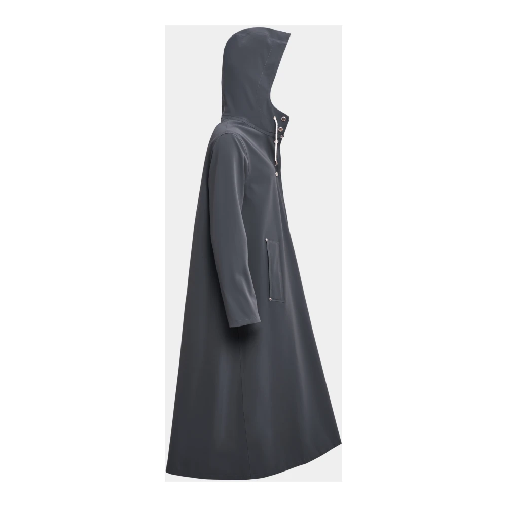 Stutterheim Mat Knielange A-Lijn Regenjas Black Dames
