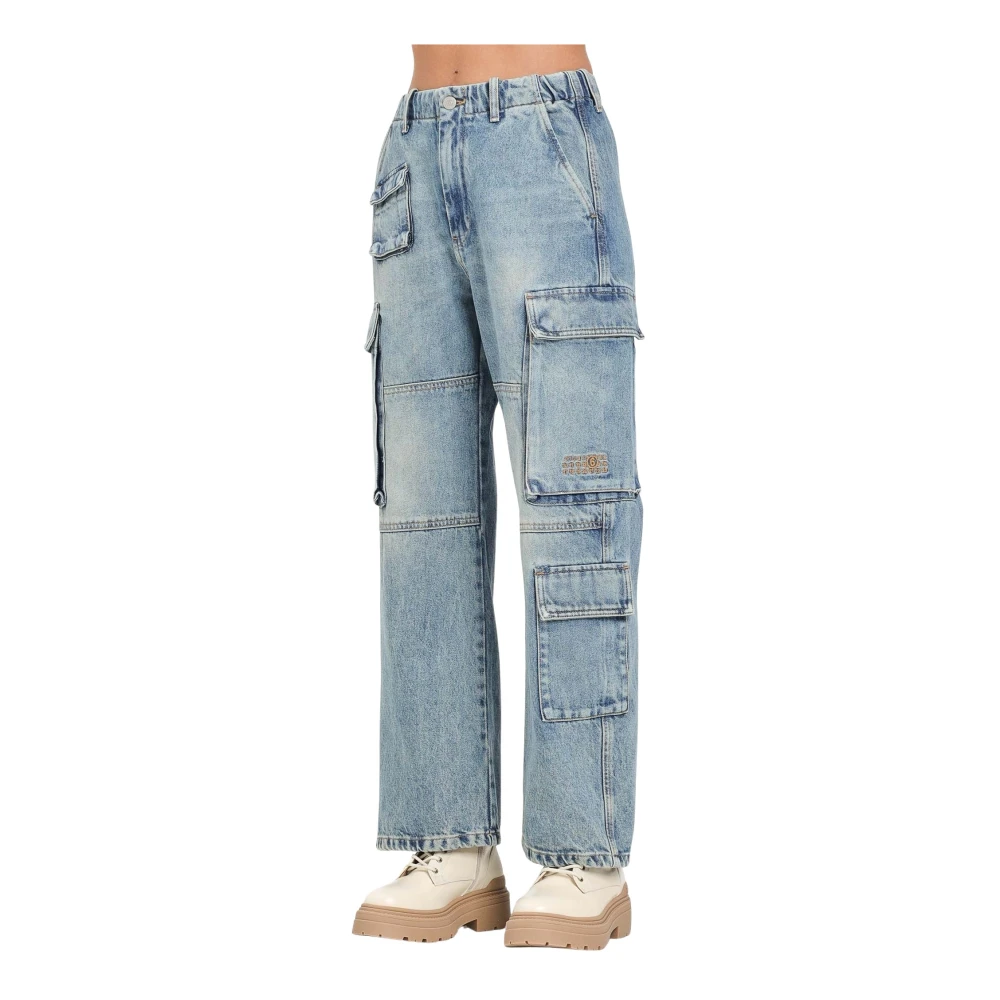 Maison Margiela Damen Blau Jeans, Mgröße: