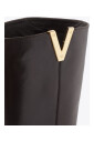 brown-leather-boots-with-gold-v-logo