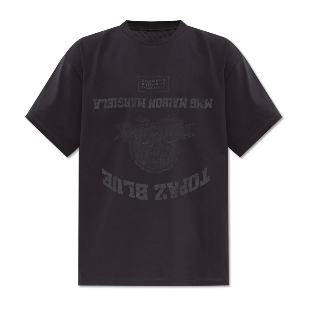 MM6 Maison Margiela Geprint T-shirt Gray Heren