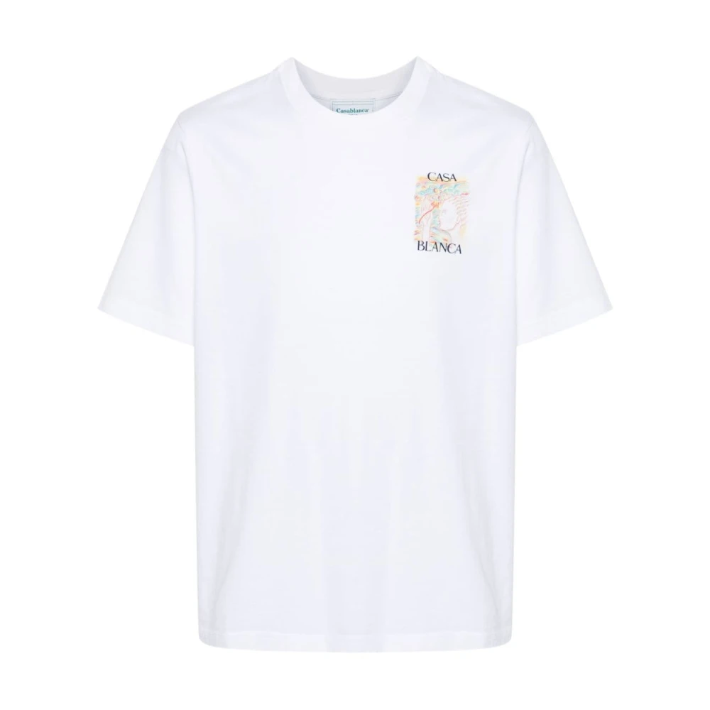 Casablanca Mushroom Goddess T-shirt White Heren