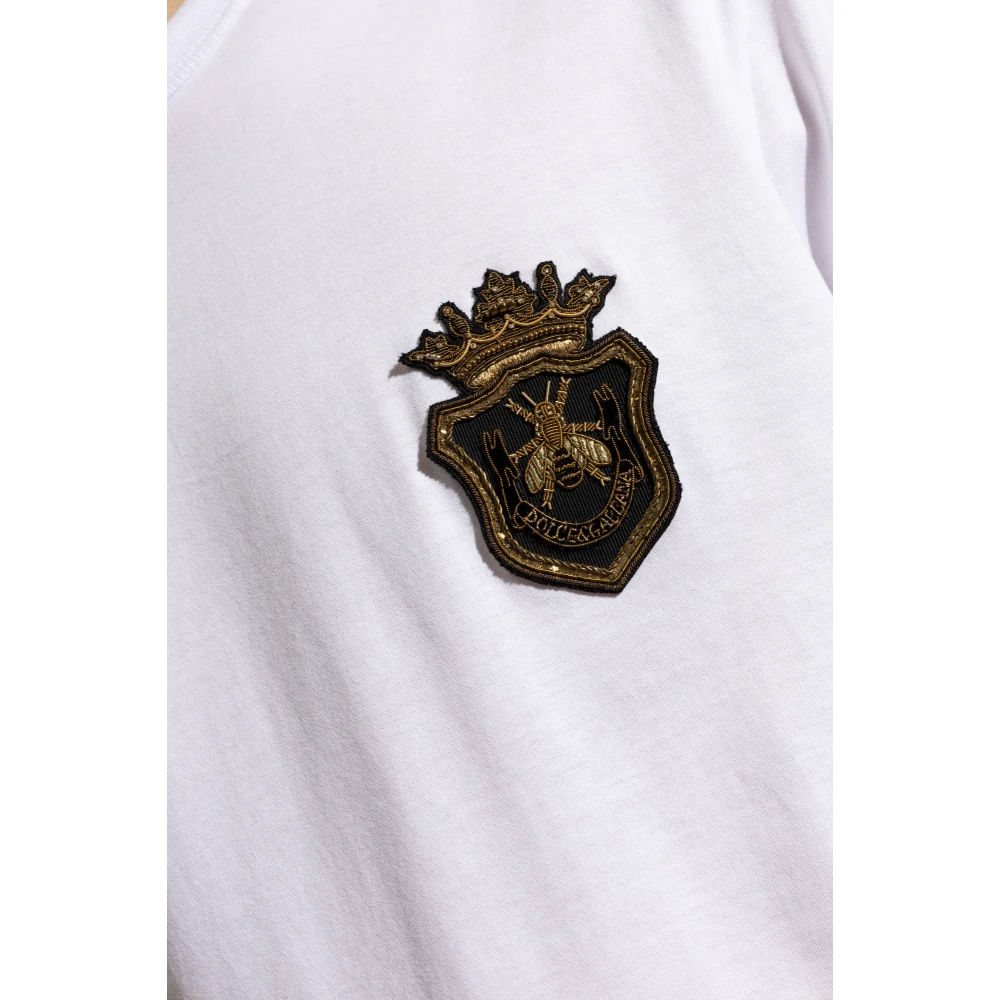 Dolce & Gabbana T-shirt met applicatie White Heren