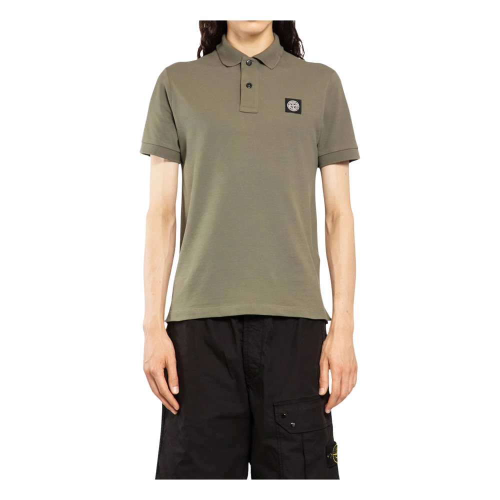 Stone Island Slim Fit Polo Shirt Green Heren