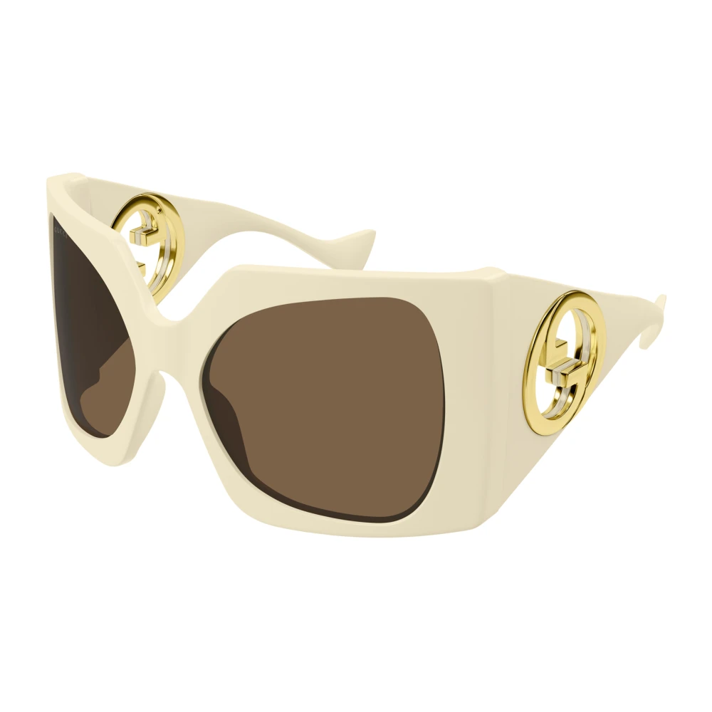 Hvide/brune solbriller