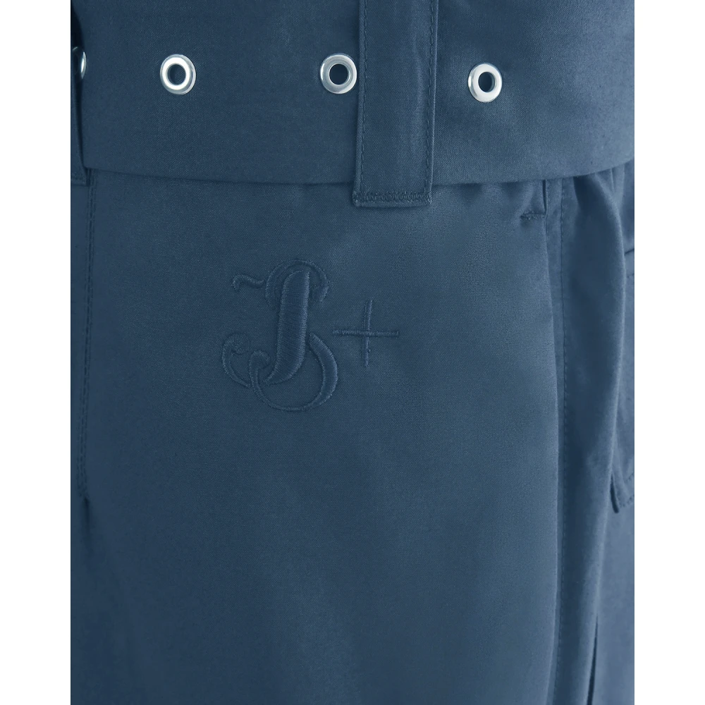 Jil Sander Cargo Riem Shorts Blue Heren