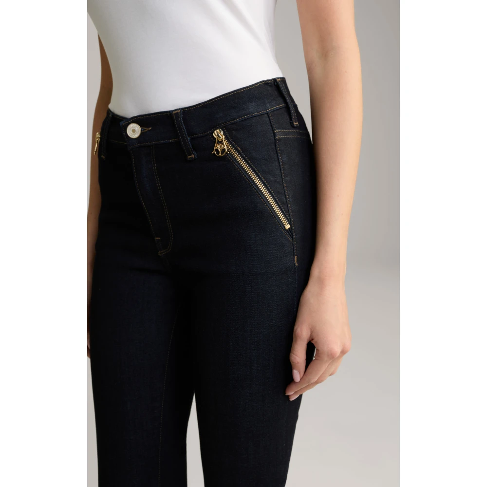 Joop! Slim Fit Donkerblauwe Jeans met Gouden Details Black Dames
