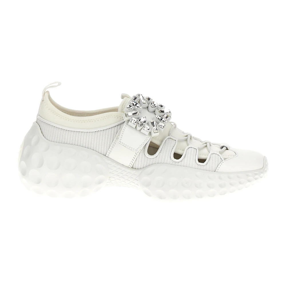 Roger Vivier Viv’ Run Light Trekky Sneakers Dames Schoenen Wit