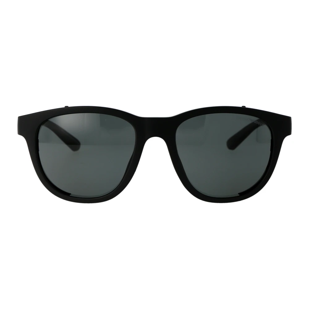 Emporio Armani Herren Schwarz Stylische Sonnenbrille