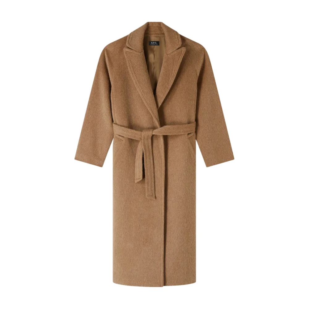 A.p.c. Harige Wol Kamelenjas Warm Brown Dames