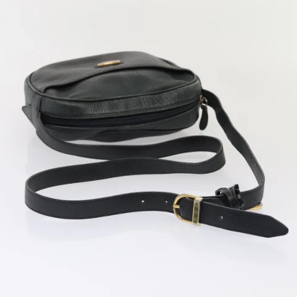 Burberry Vintage Pre-owned Leather shoulder-bags Black Dames