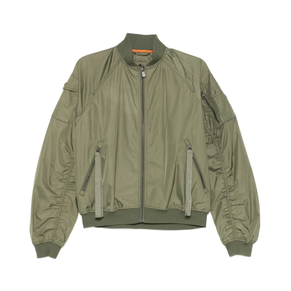 Save The Duck Women's Green Bomber Jackets, M, Lil Bomber Jacket