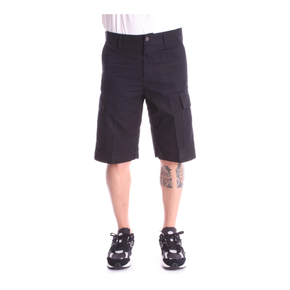 Carhartt WIP Stijlvolle Casual Shorts voor Mannen Black Heren