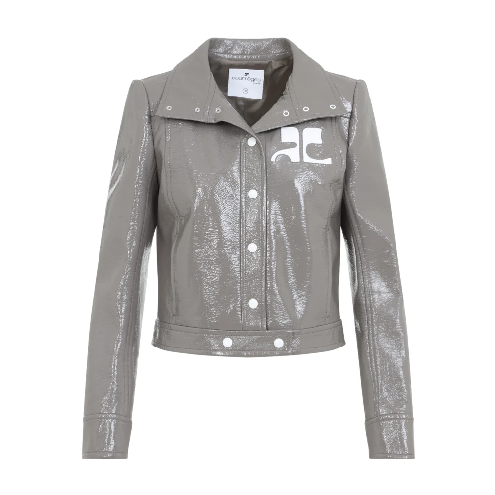 Courrèges Women's Gray Reedition Vinyl Jacket