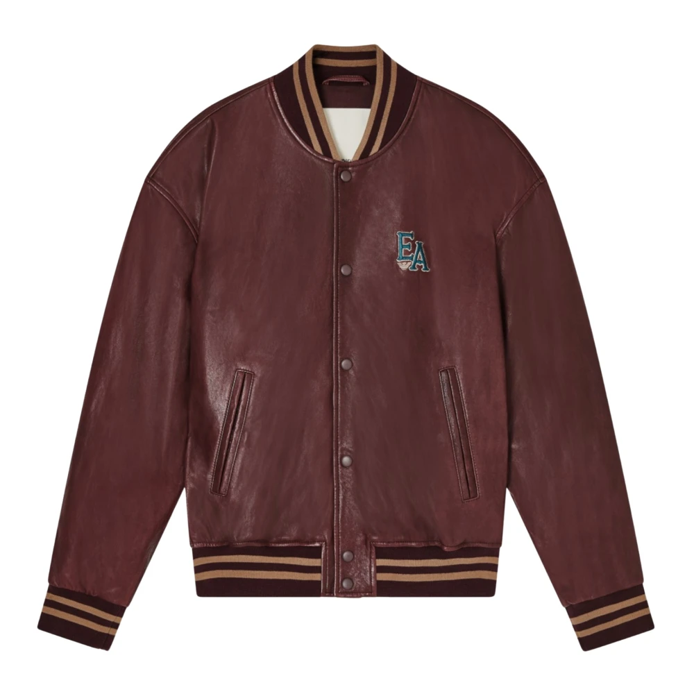 Emporio Armani Men's Red Lambskin Blouson