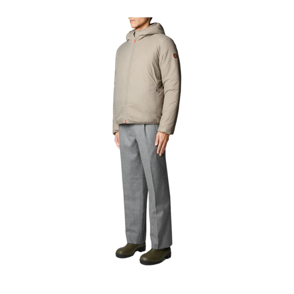 Save The Duck Allium Nylon Gewatteerde Jas Gray Heren