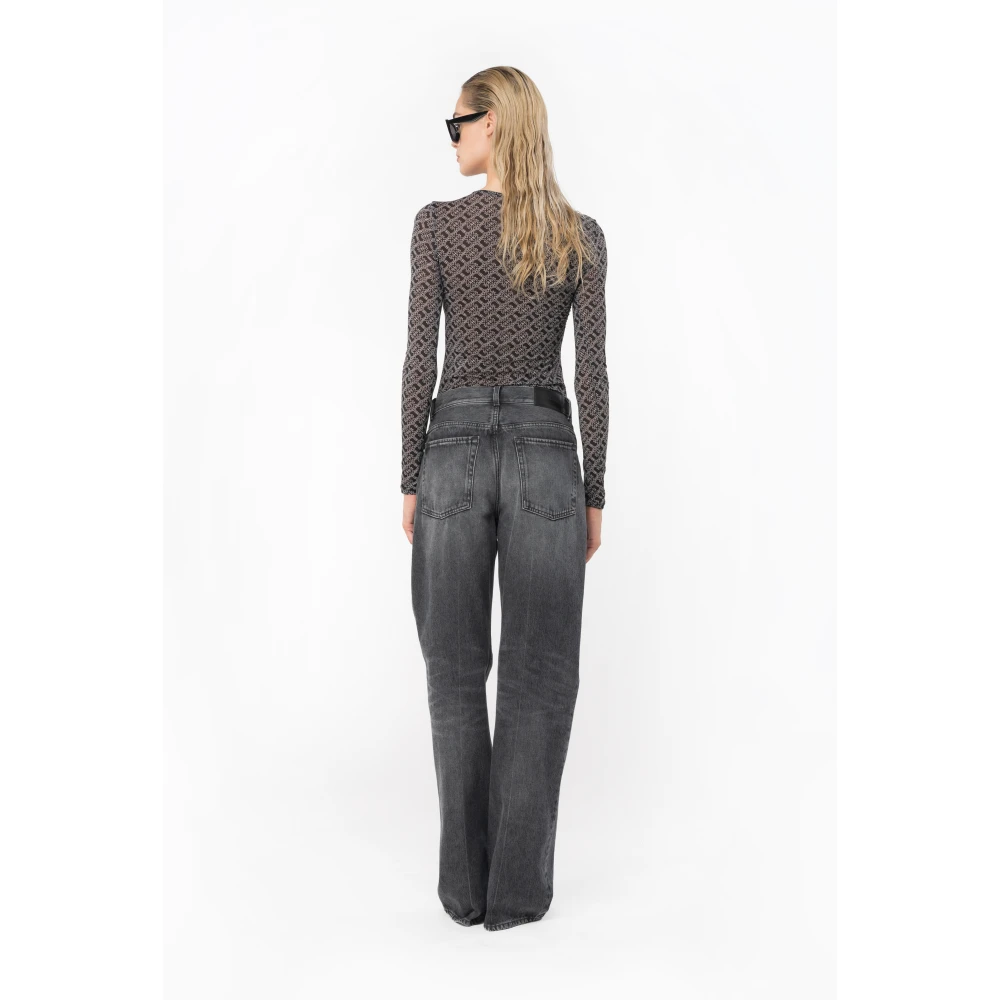 pinko Langemouwtrui met logo Multicolor Dames