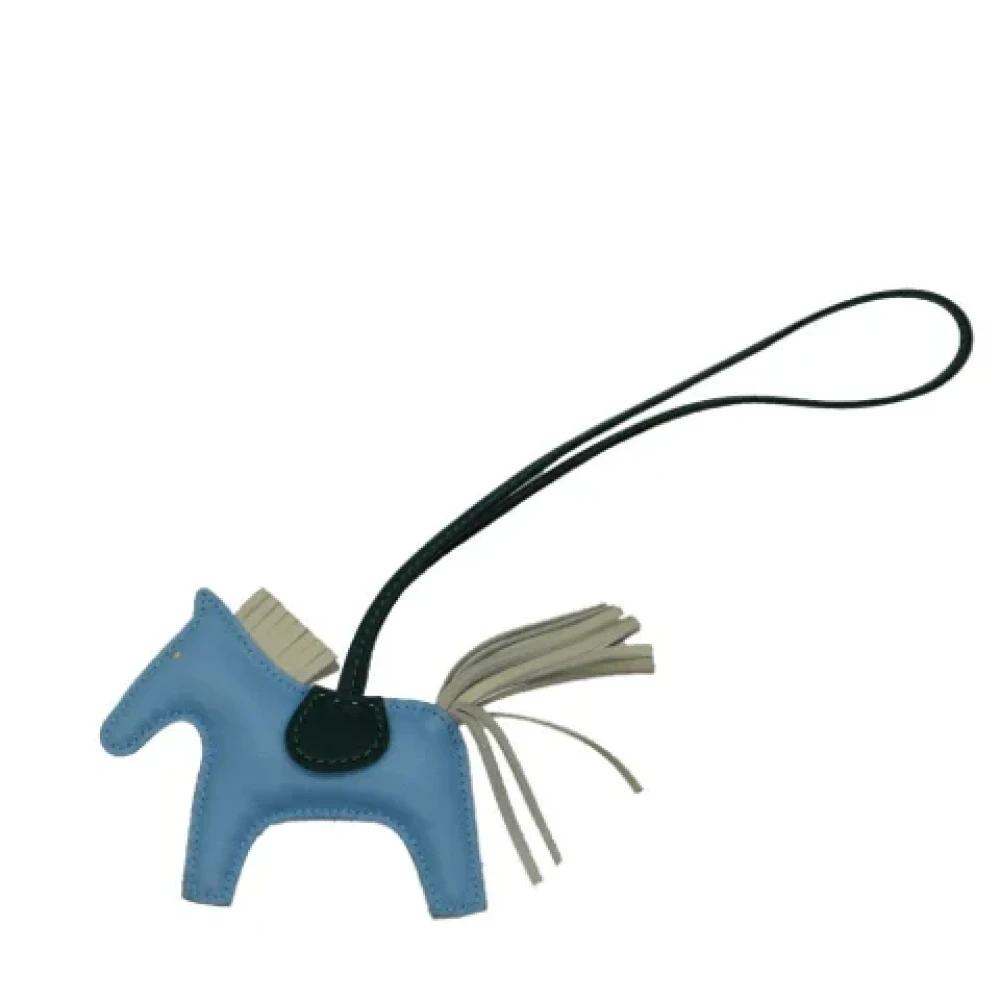 Hermès Vintage Pre-owned Leather key-holders Blue Dames