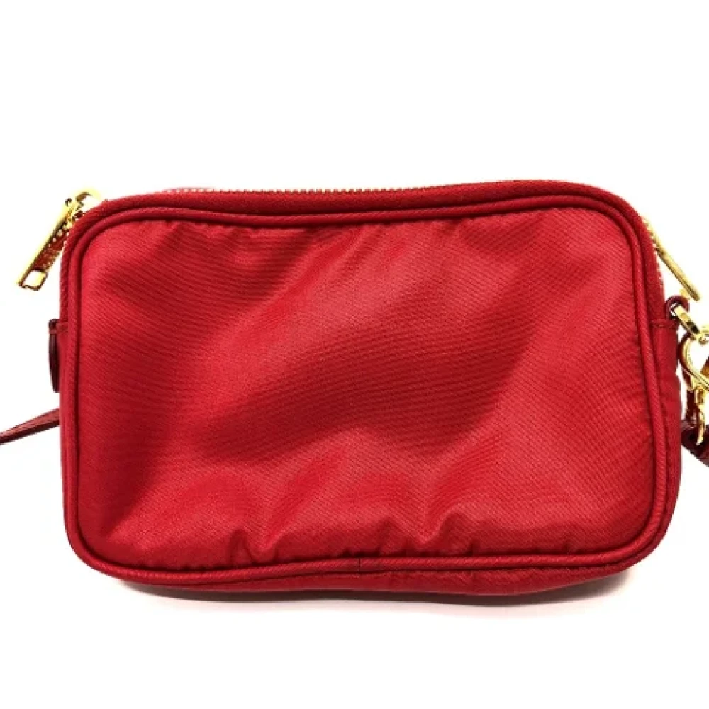 Prada Vintage Pre-owned Fabric prada-bags Red Dames