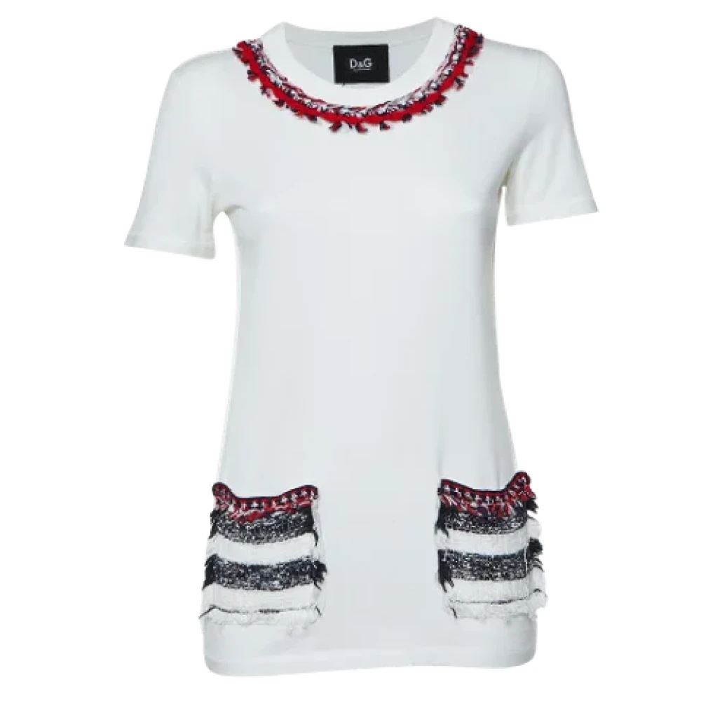 Dolce & Gabbana Pre-owned Fabric tops White Dames