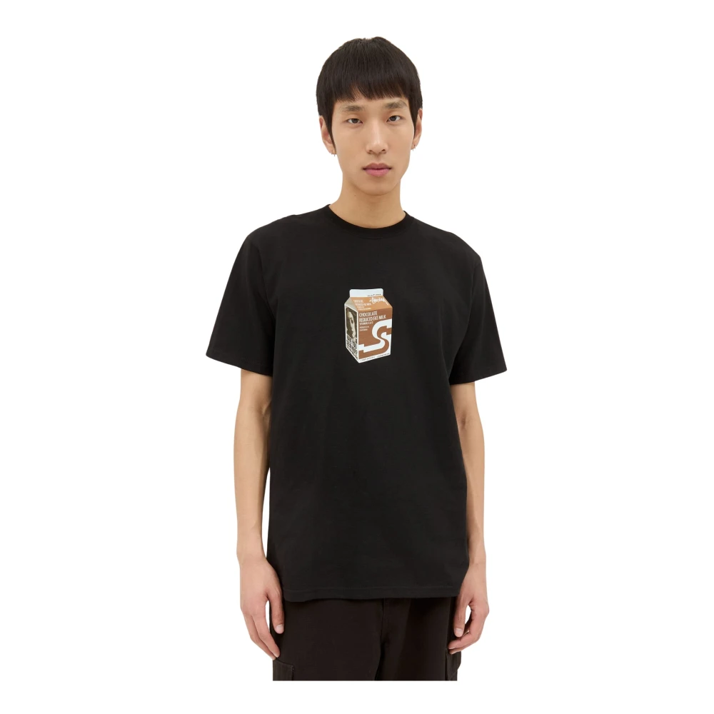 Stüssy Grafische Print Katoenen T-shirt Black Heren