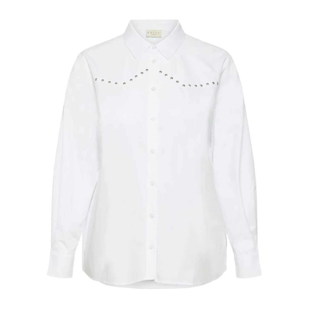 Kaffe Curve Women's White Shirts, Xl, Shirts