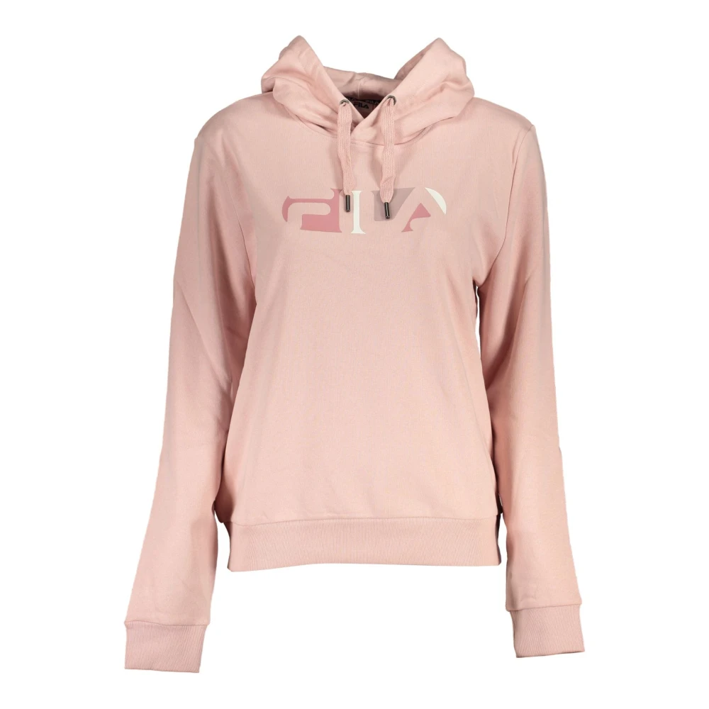Fila Roze hoodie met lange mouwen en print Pink Dames