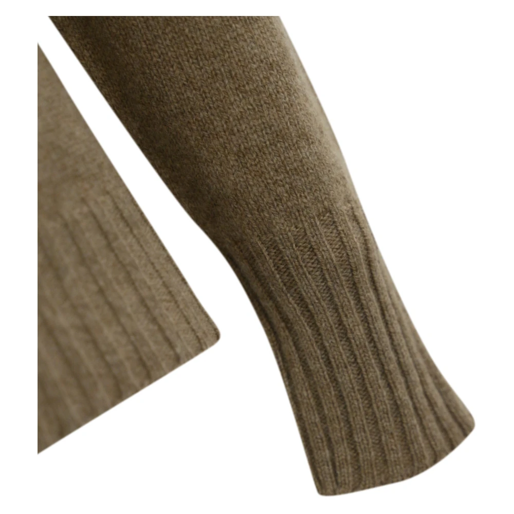 Drumohr Kasjmier Ronde Hals Zand Trui Beige Heren