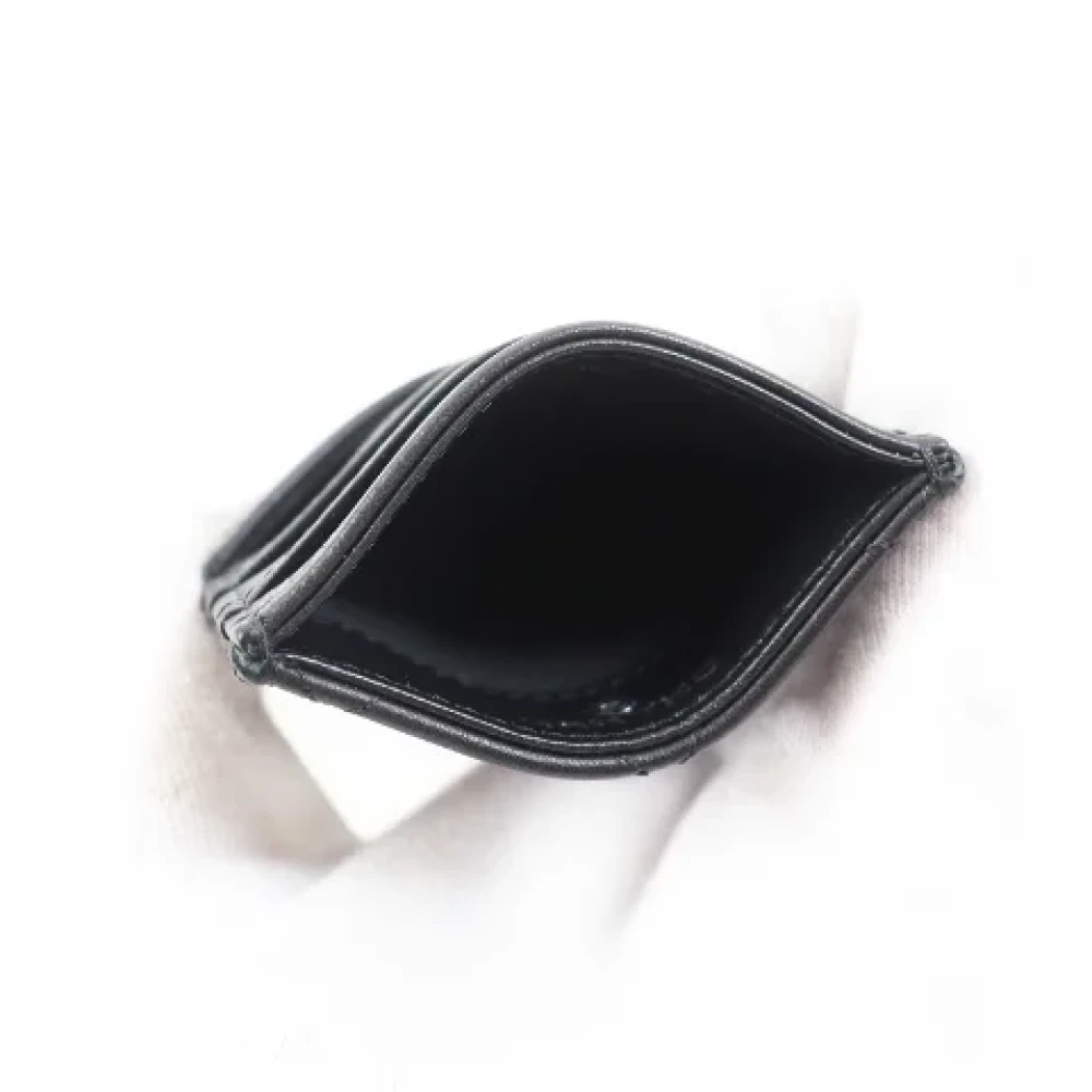 Chanel Vintage Pre-owned Leather wallets Black Dames