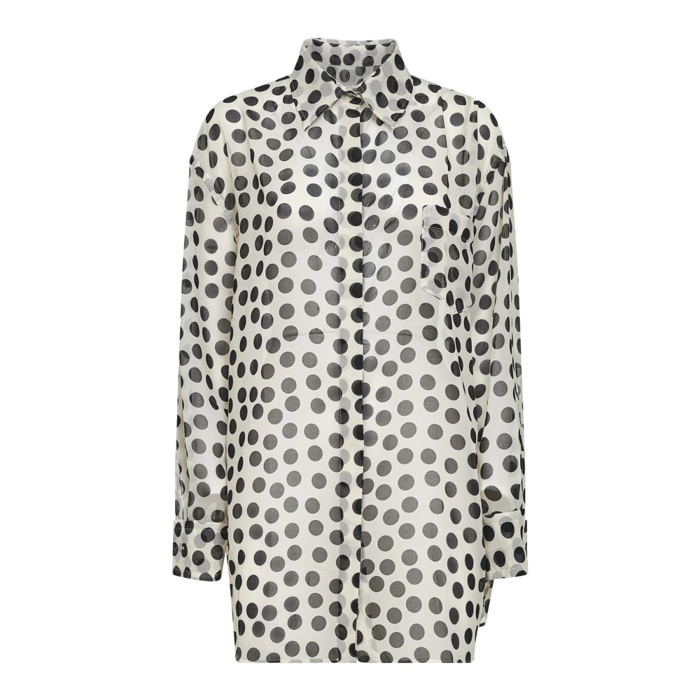 Chiara Boni Women's Multicolor Shirts, 2XL, Polka-Dot Shirt