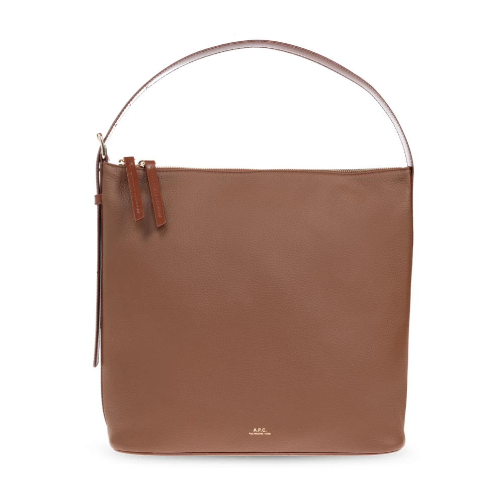 A.p.c. Donna Marrone Borsa A Tracolla Vera