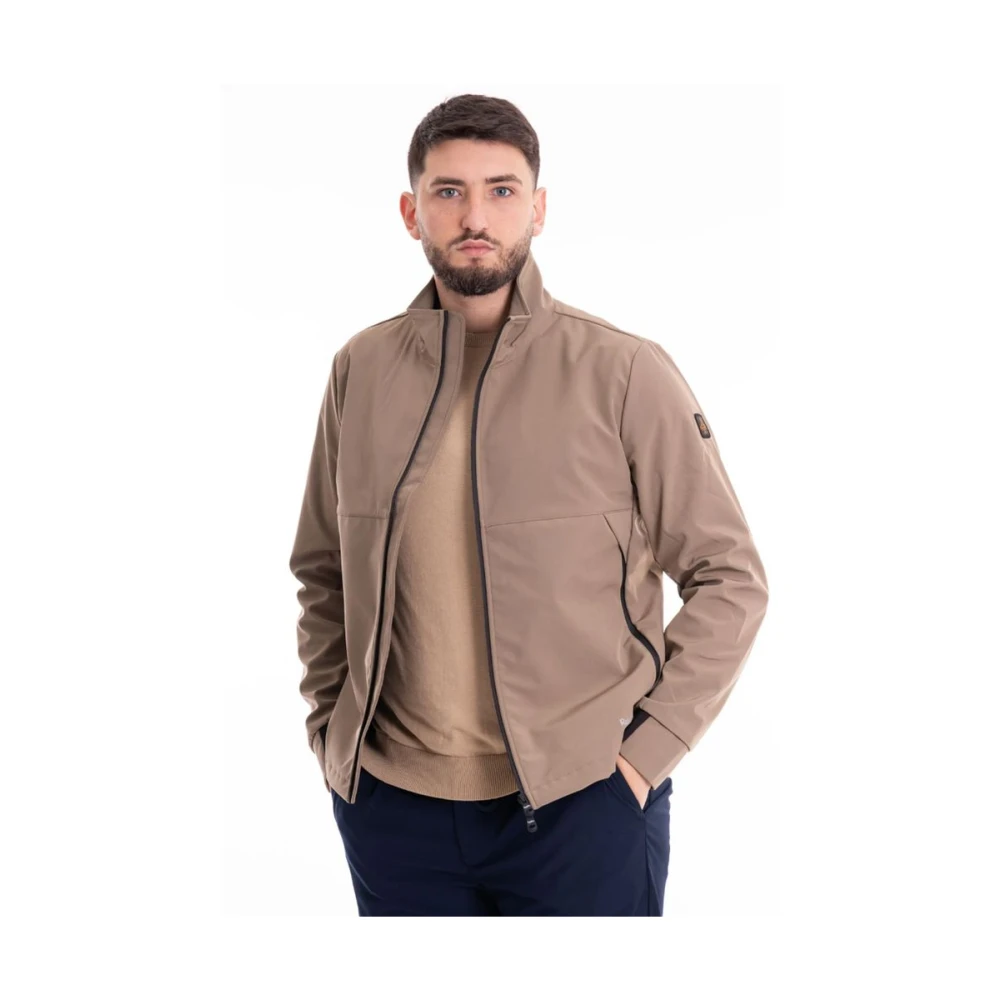 RefrigiWear Beige Nylon Bomberjack Beige Heren