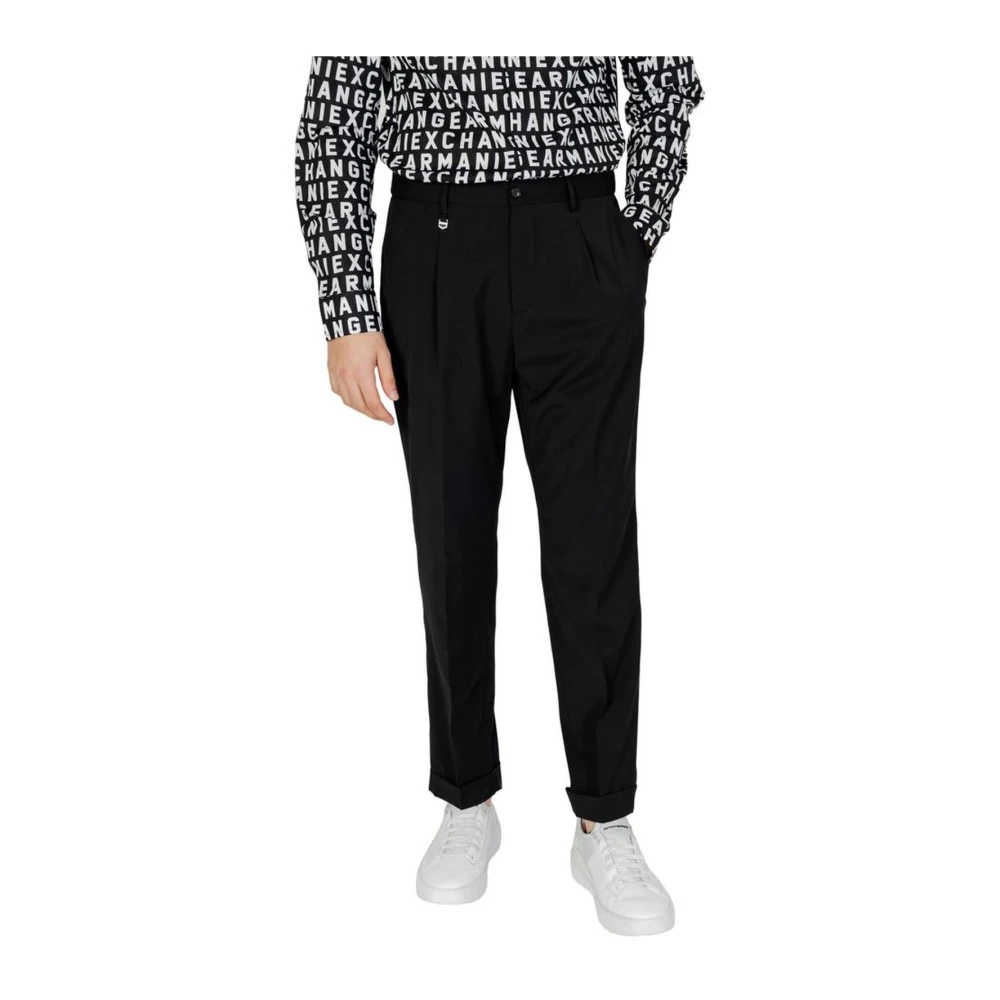 Antony Morato Slim Fit Polyester Blend Broek Black Heren
