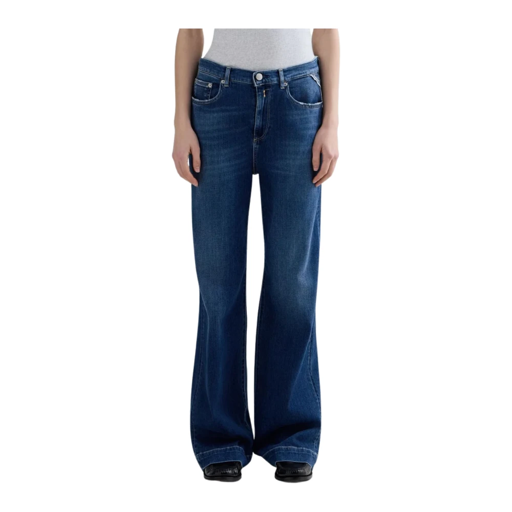 Replay Women's Blue Tejano Flared Jeans - Flare Jeans - W25 L32 - Jeans