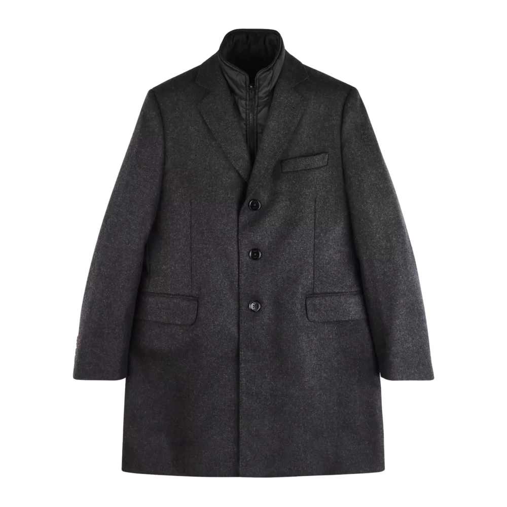 Fay Gray Wool Coat With Vest - Male - Single-Breasted Coats - M - Coats