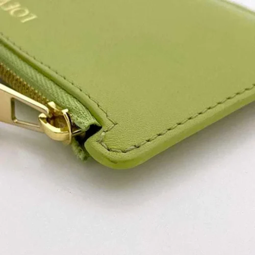 Loewe Pre-owned Leather wallets Green Dames