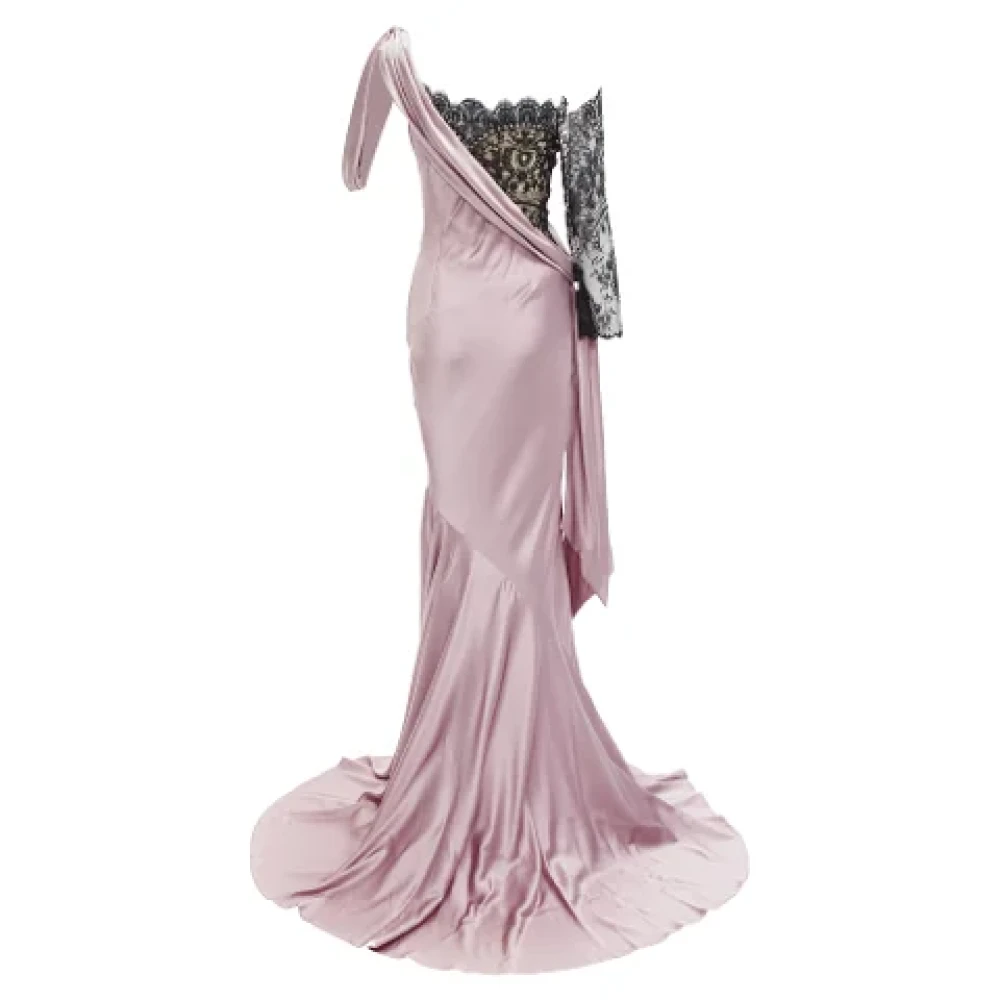 alexander mcqueen Silk dresses Purple Dames