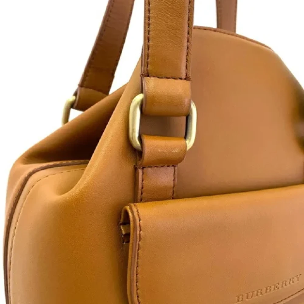 Burberry Vintage Pre-owned Leather shoulder-bags Brown Dames