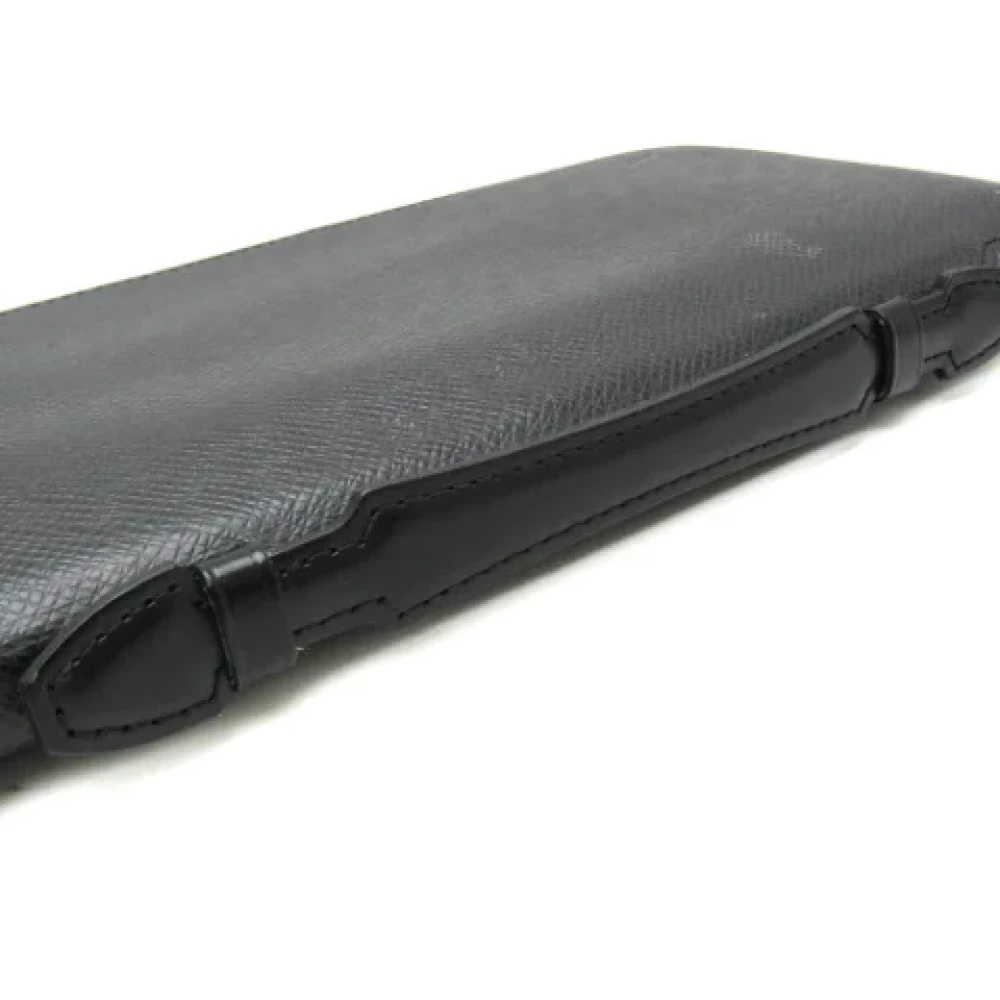 Louis Vuitton Vintage Pre-owned Leather wallets Black Heren