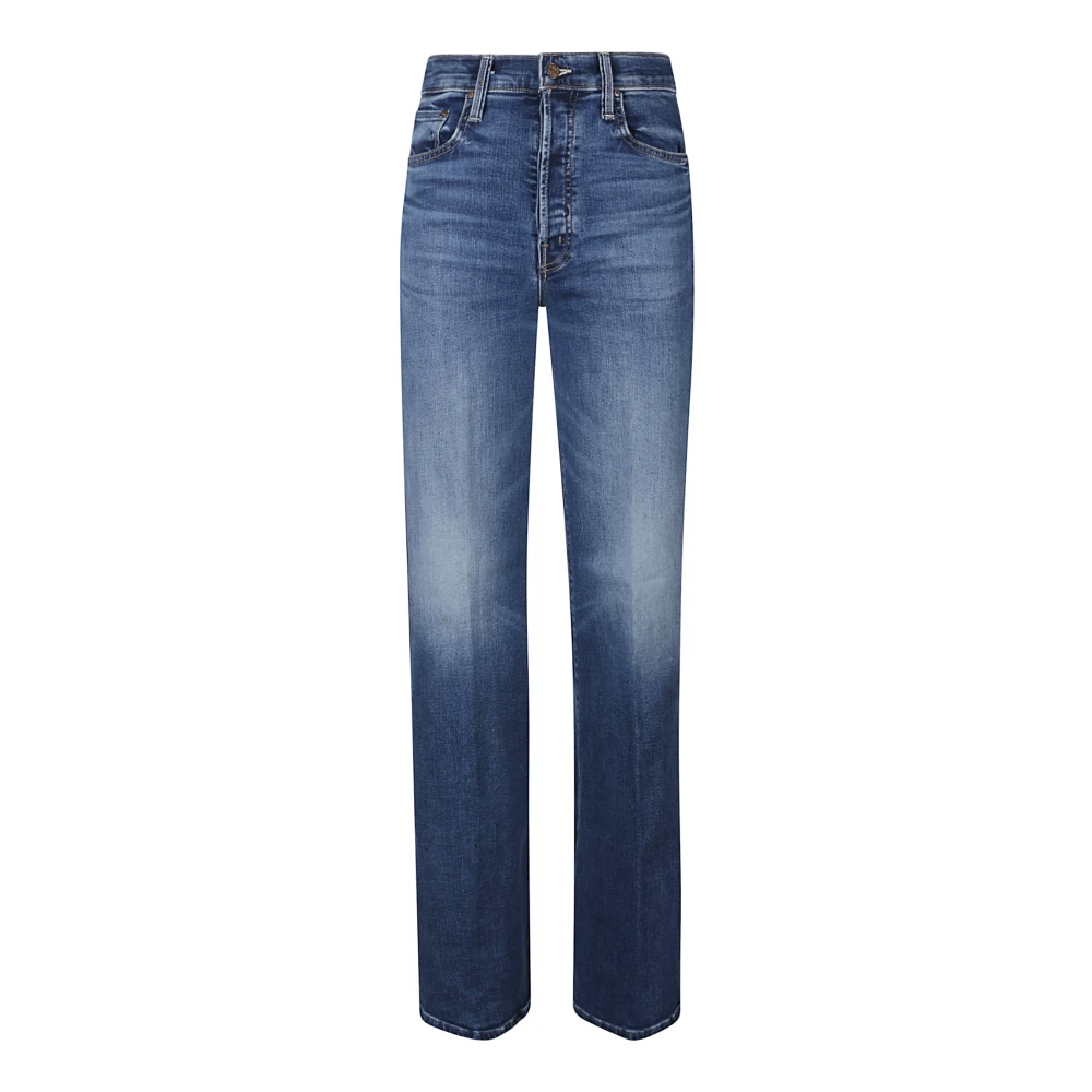 Mother Roller Sneak Jeans Blue Dames