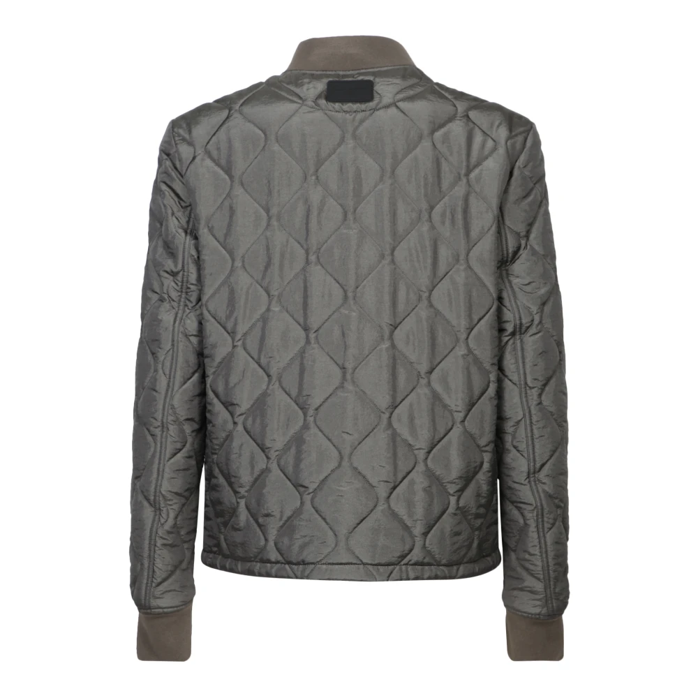 Dolce & Gabbana Gewatteerde Bomberjack Grijs Gray Heren