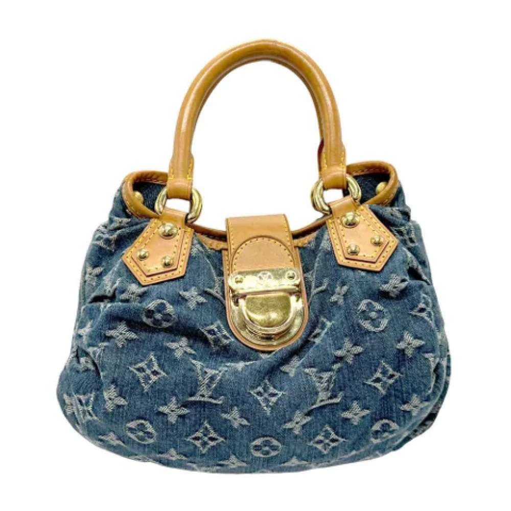 Louis Vuitton Vintage Pre-owned Denim louis-vuitton-bags Blue Dames