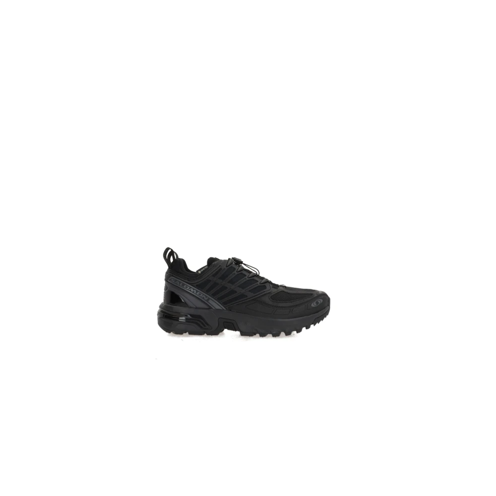 Salomon Svarta Gore-Tex låga sneakers Black, Dam