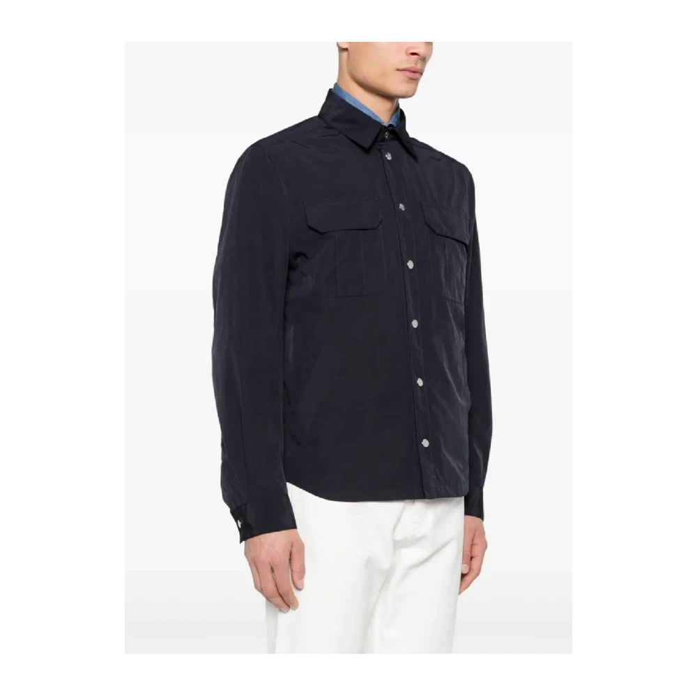 BRUNELLO CUCINELLI Luxe herenjas voor buitenkleding Blue Heren