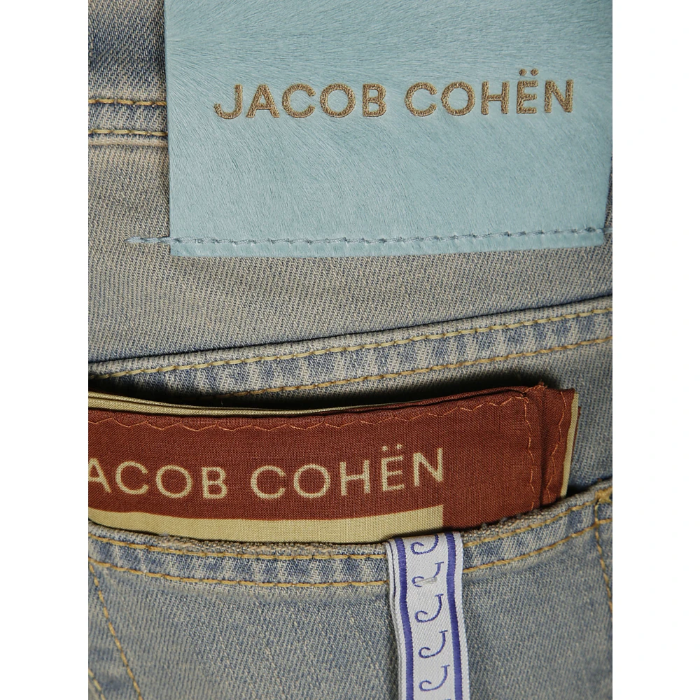 Jacob Cohën Slim Fit Broek met Vijf Zakken Blue Heren